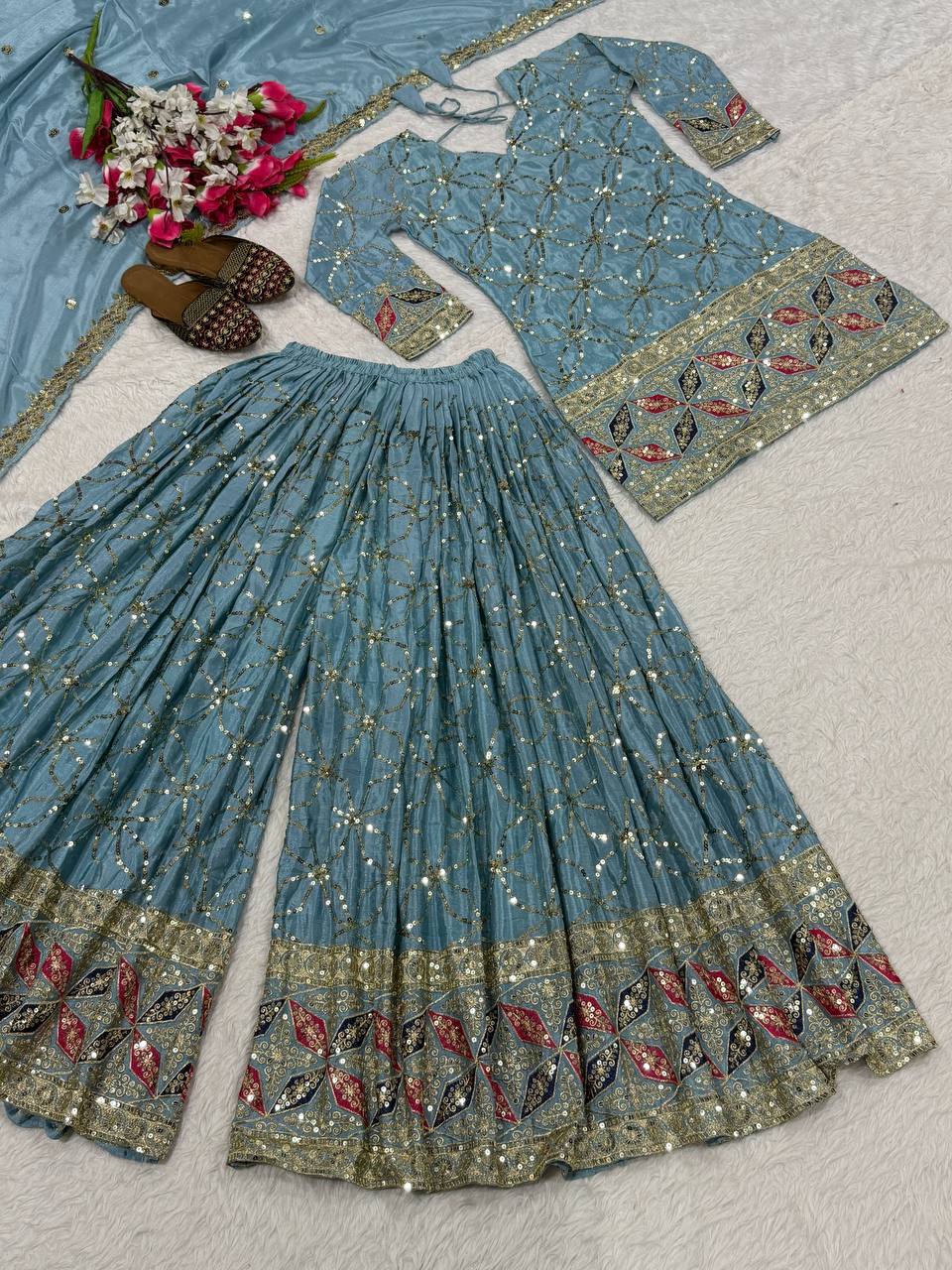 The Sovereign Chartreuse Mirror-Craft Gharara